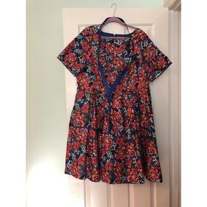 ModCloth midi dress with belt.